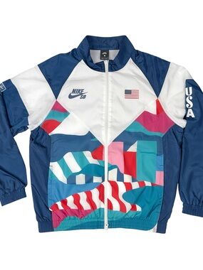 Nike SB x Parra Team USA Skateboarding Track Jacket Mens Size Small